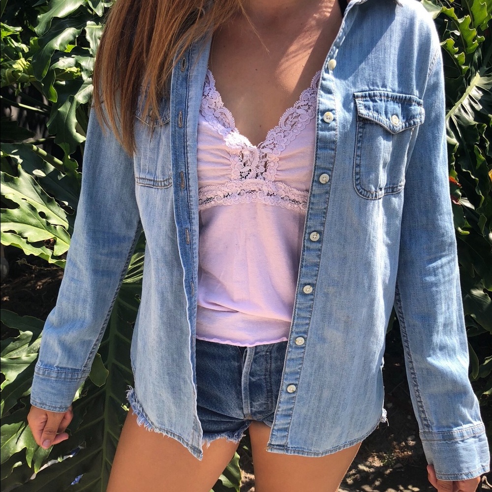 Light Denim Button Down Shirt